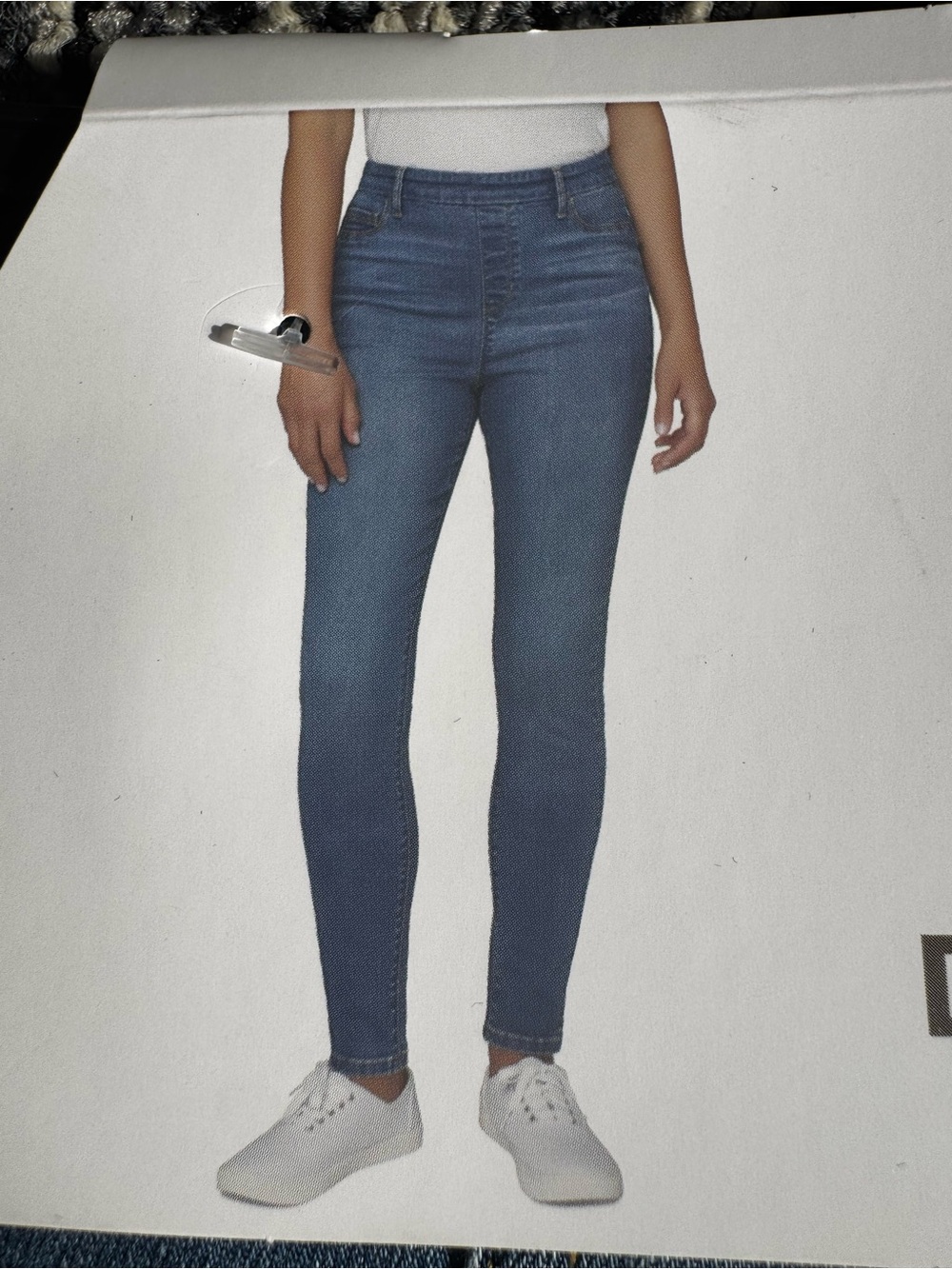 Time and Tru Blue High-Rise Skinny Jeans